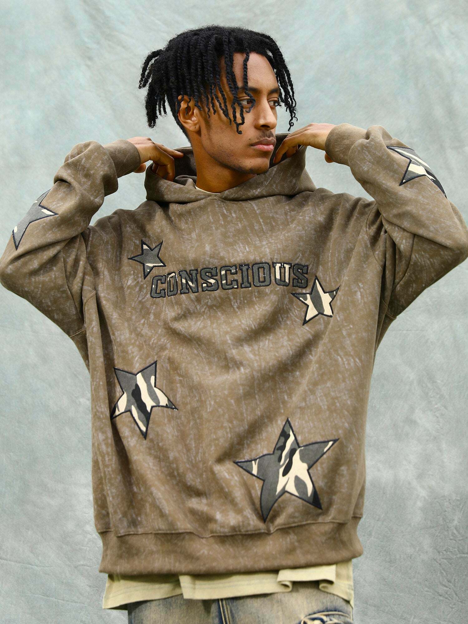 Vintage Star Patch Hoodie - Retro 1969 Fashion for Gen Z and K-POP Style