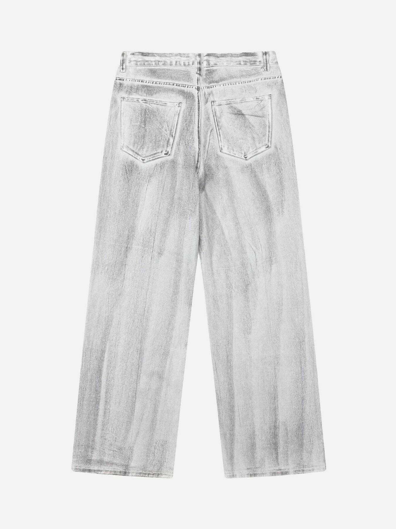 Vintage Style Hip Hop Straight Leg Jeans - Retro 1930s Fashion