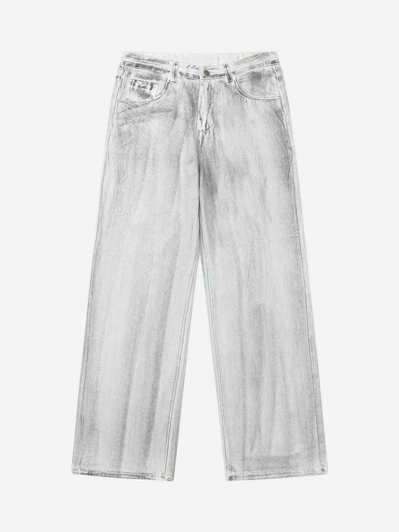 Vintage Style Hip Hop Straight Leg Jeans - Retro 1930s Fashion