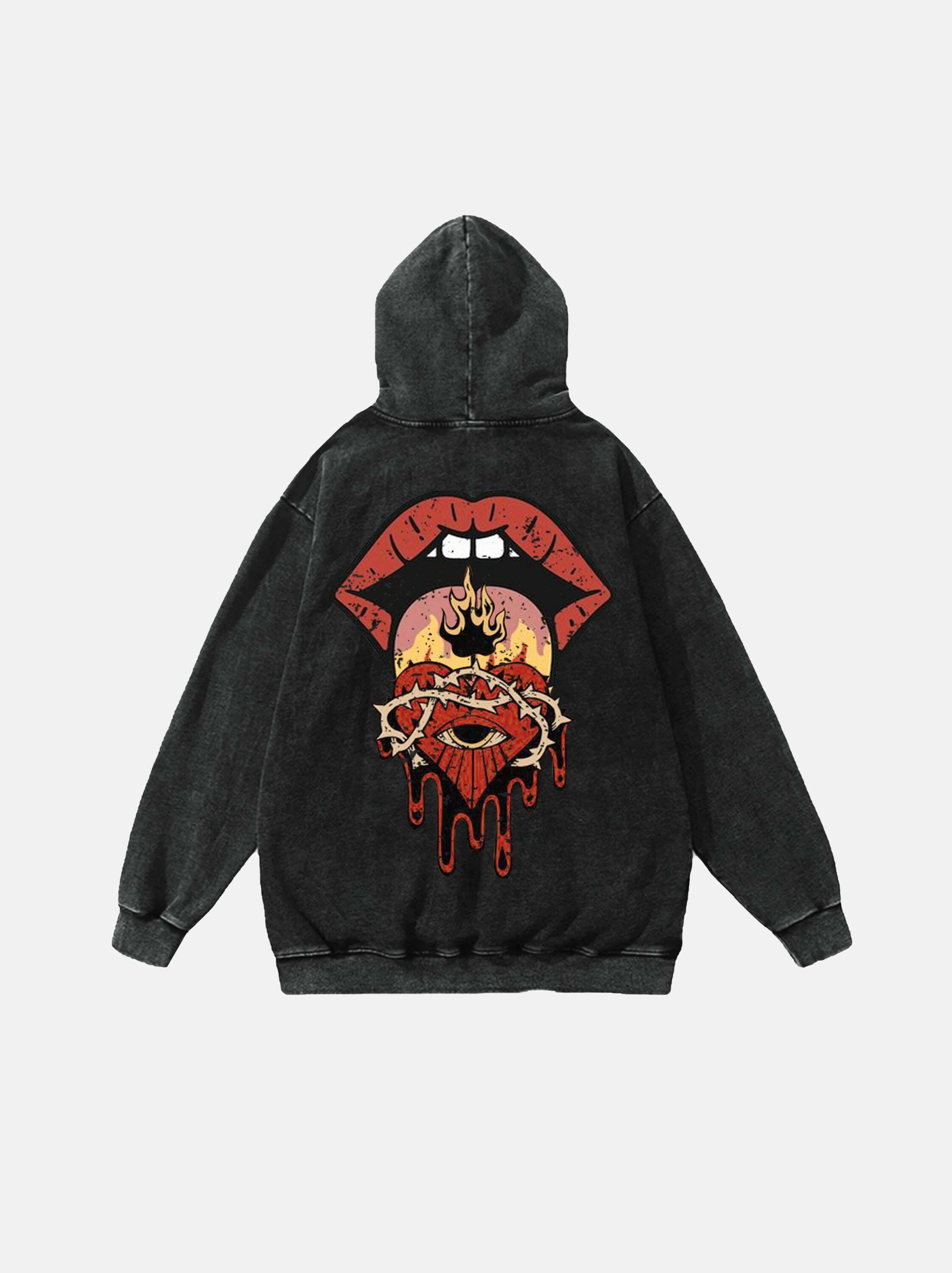 Vintage Style Printed Hoodie for Gen Z Fashion Enthusiasts