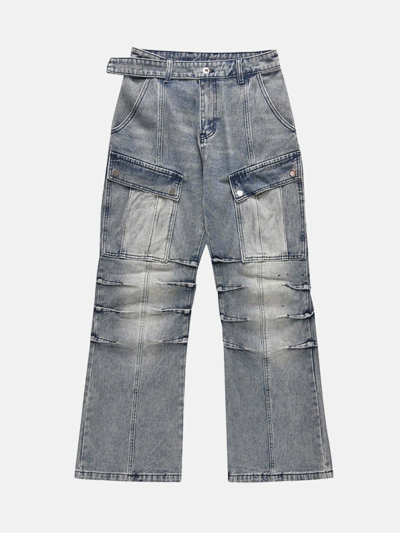 Vintage Washed Baggy Jeans for Gen Z Streetwear Style