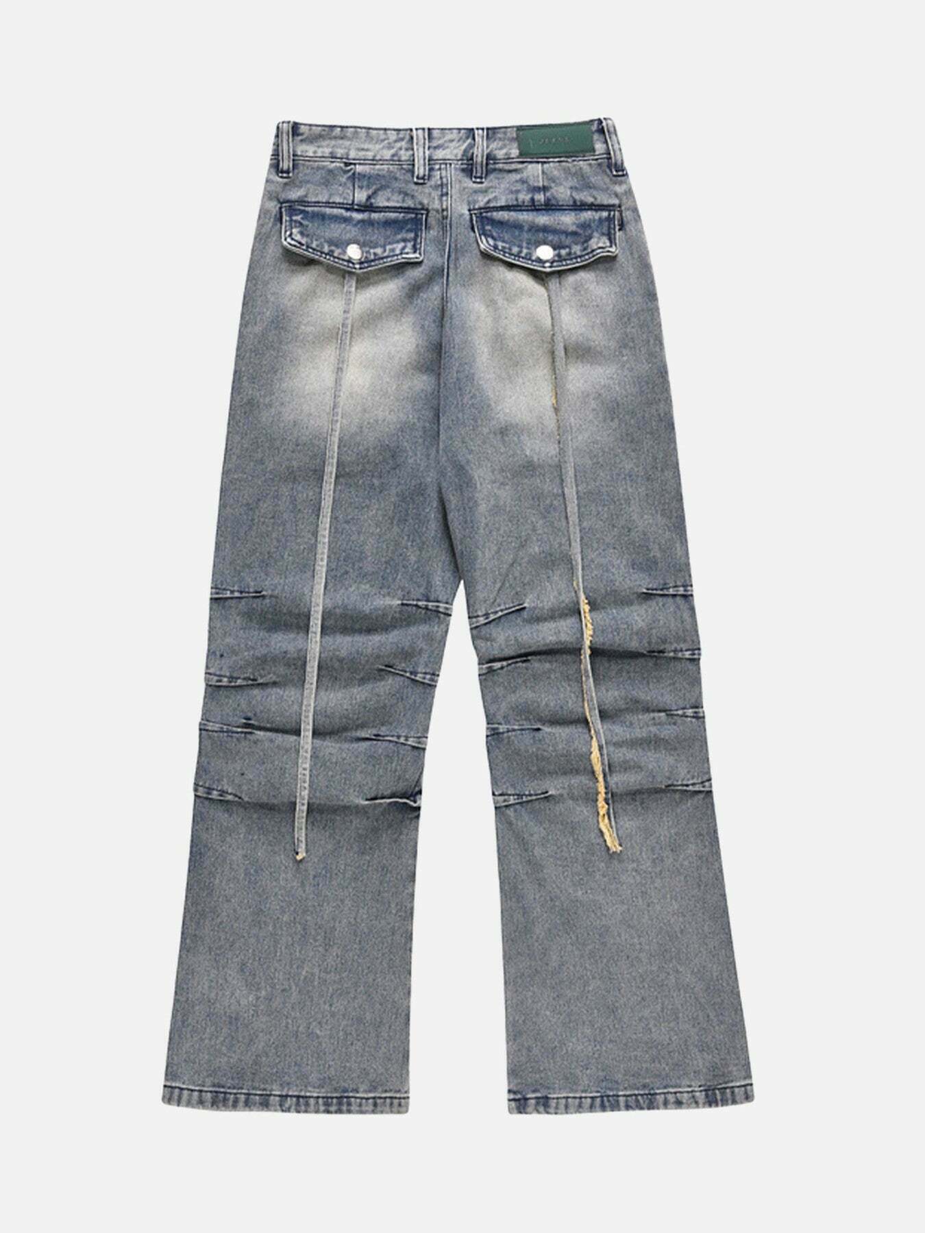 Vintage Washed Baggy Jeans for Gen Z Streetwear Style