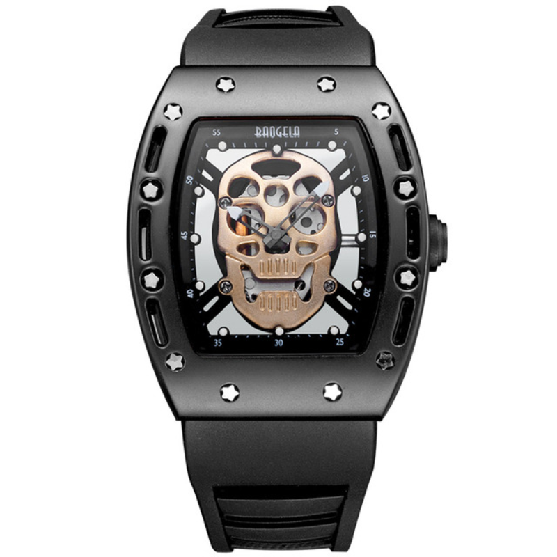 Vortex Velocity Skull Watch: Trendy Gen Z K-POP Streetwear Accessory