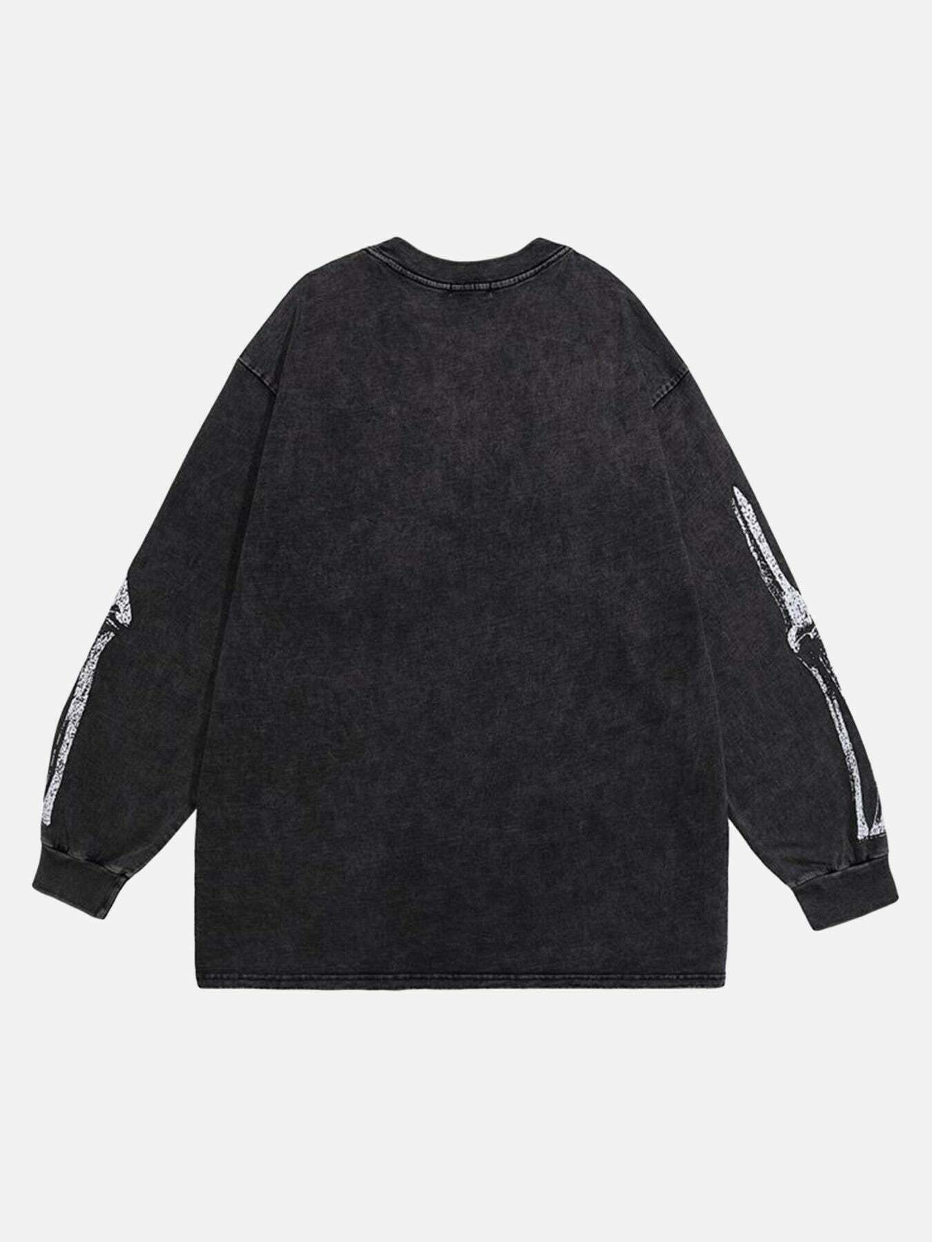 Washed & Aged Gen Z K-POP Streetwear Crew Neck Sweatshirt