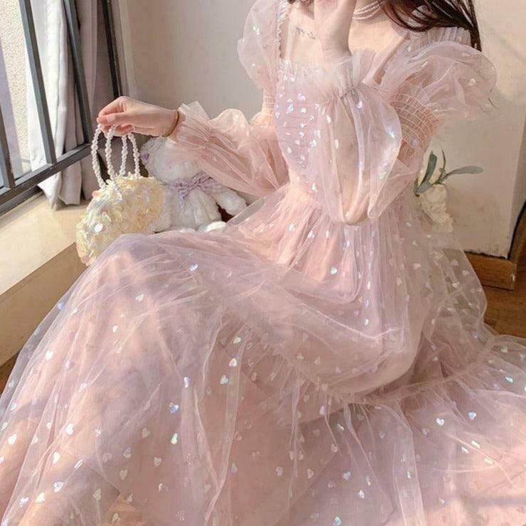 Whimsical Fairycore Princess Dress for Gen Z Streetwear Fashion