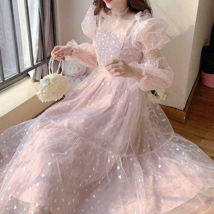 Whimsical Fairycore Princess Dress for Gen Z Streetwear Fashion