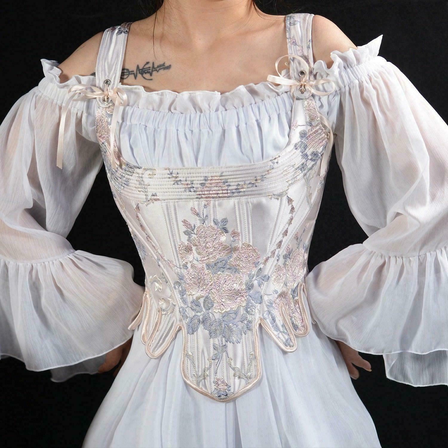 Winter Fairycore Princess Corset Top for Gen Z Streetwear