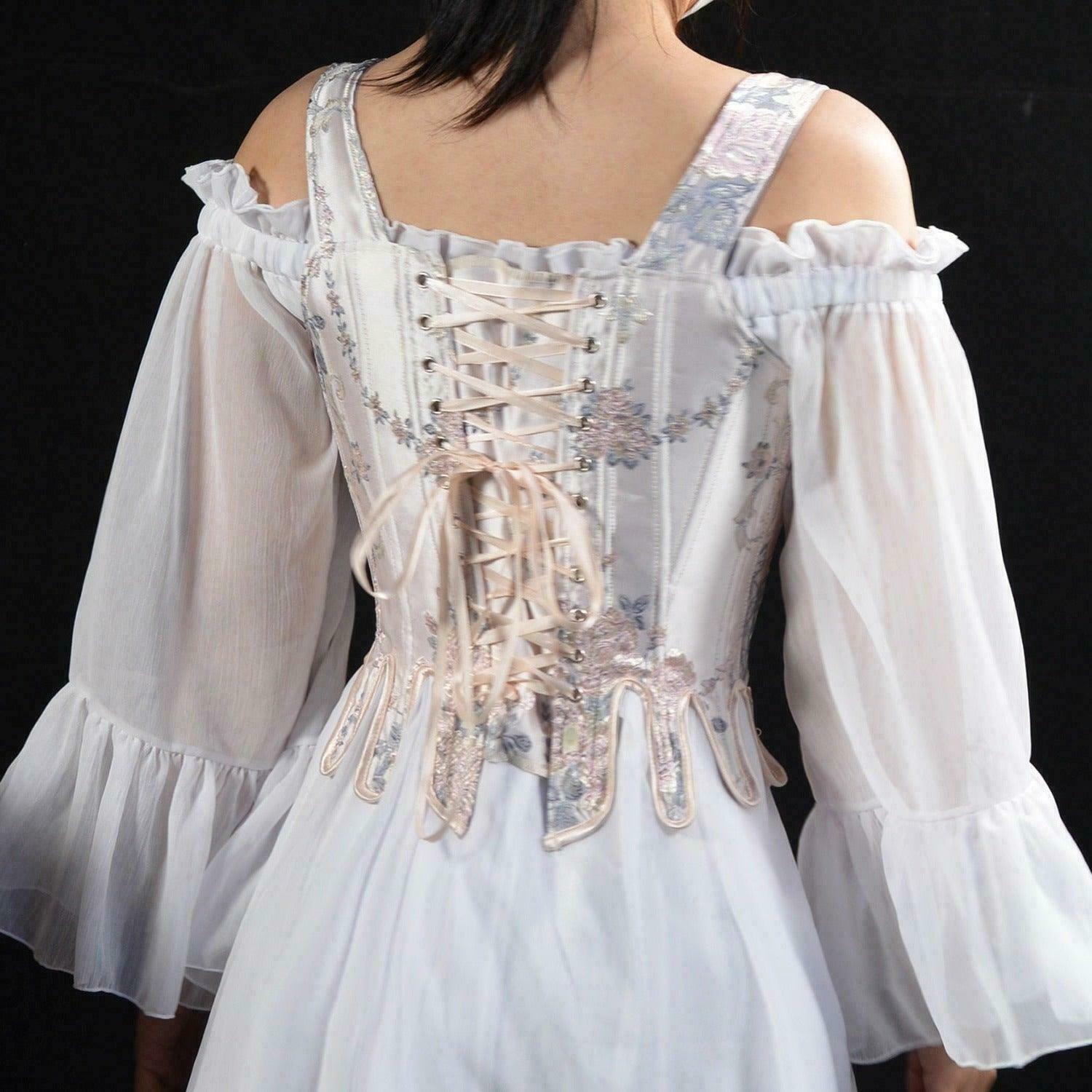 Winter Fairycore Princess Corset Top for Gen Z Streetwear