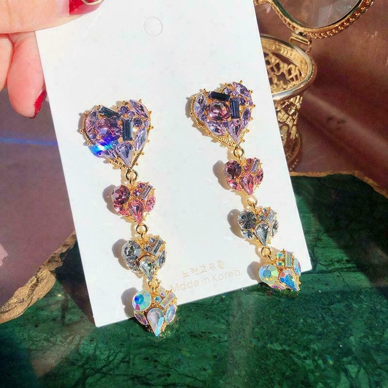 Y2K Fairycore Princess Earrings for Gen Z K-POP Streetwear