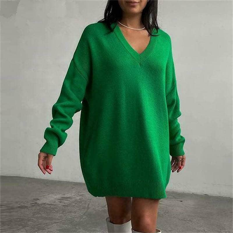 Y2K Gen Z K-POP Streetwear Sweater Dress for Fashionistas