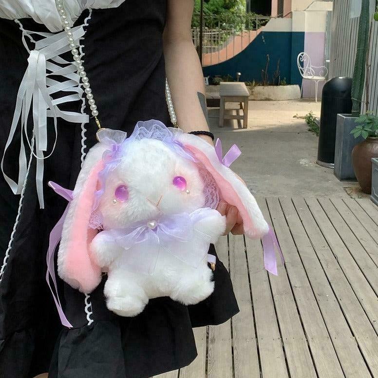 Y2K Pearl Bunny Bag: Trendy Gen Z K-POP Streetwear Accessory