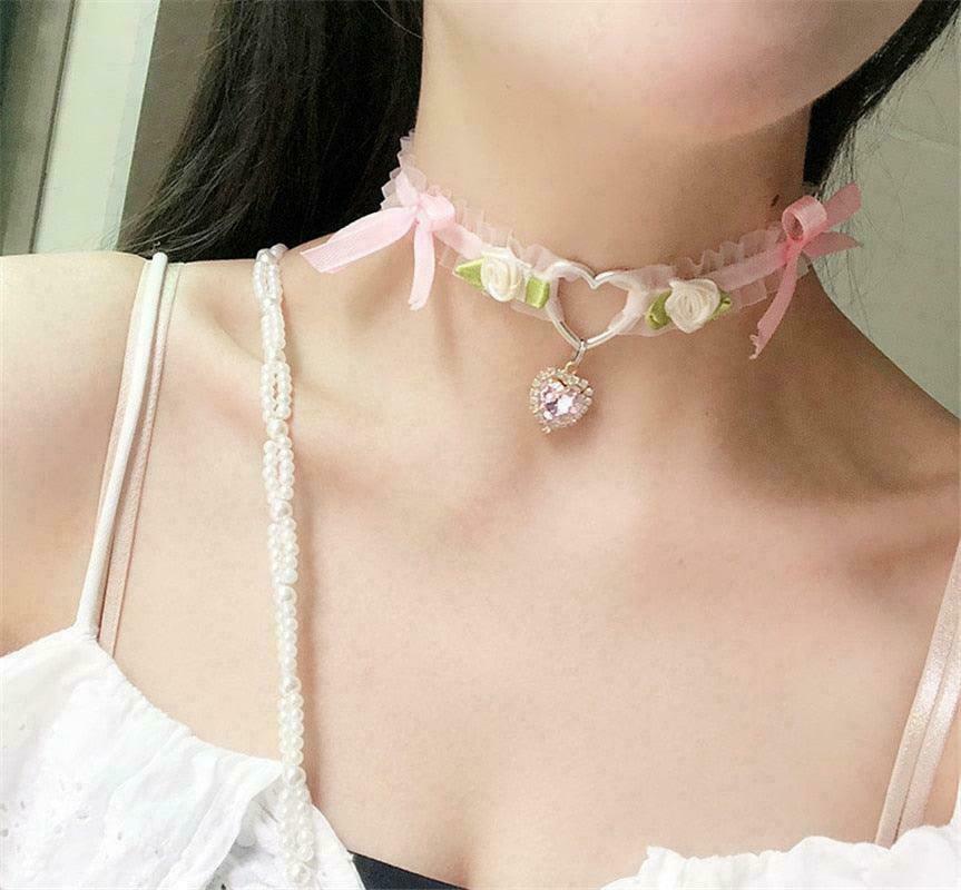 Y2K Princesscore Choker Necklace for Gen Z Fashionistas