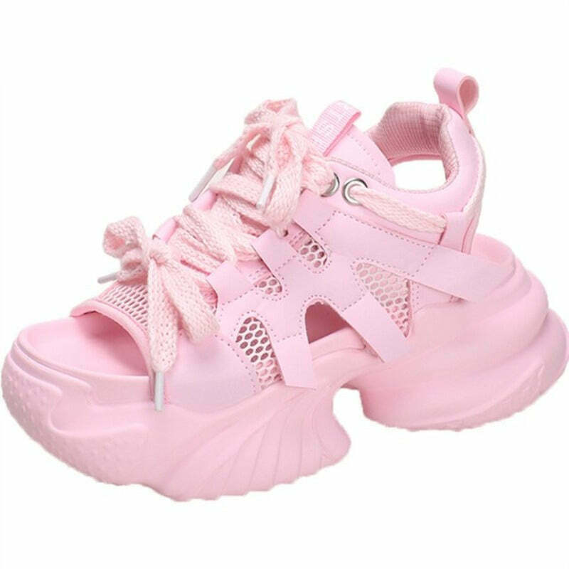 Y2K Style Retro Rave Sandals for Gen Z Fashionistas