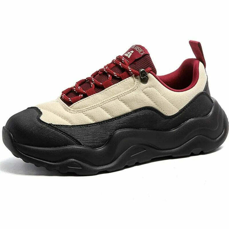 Y2K Style Texto Duo Platform Sneakers for Gen Z Fashionistas